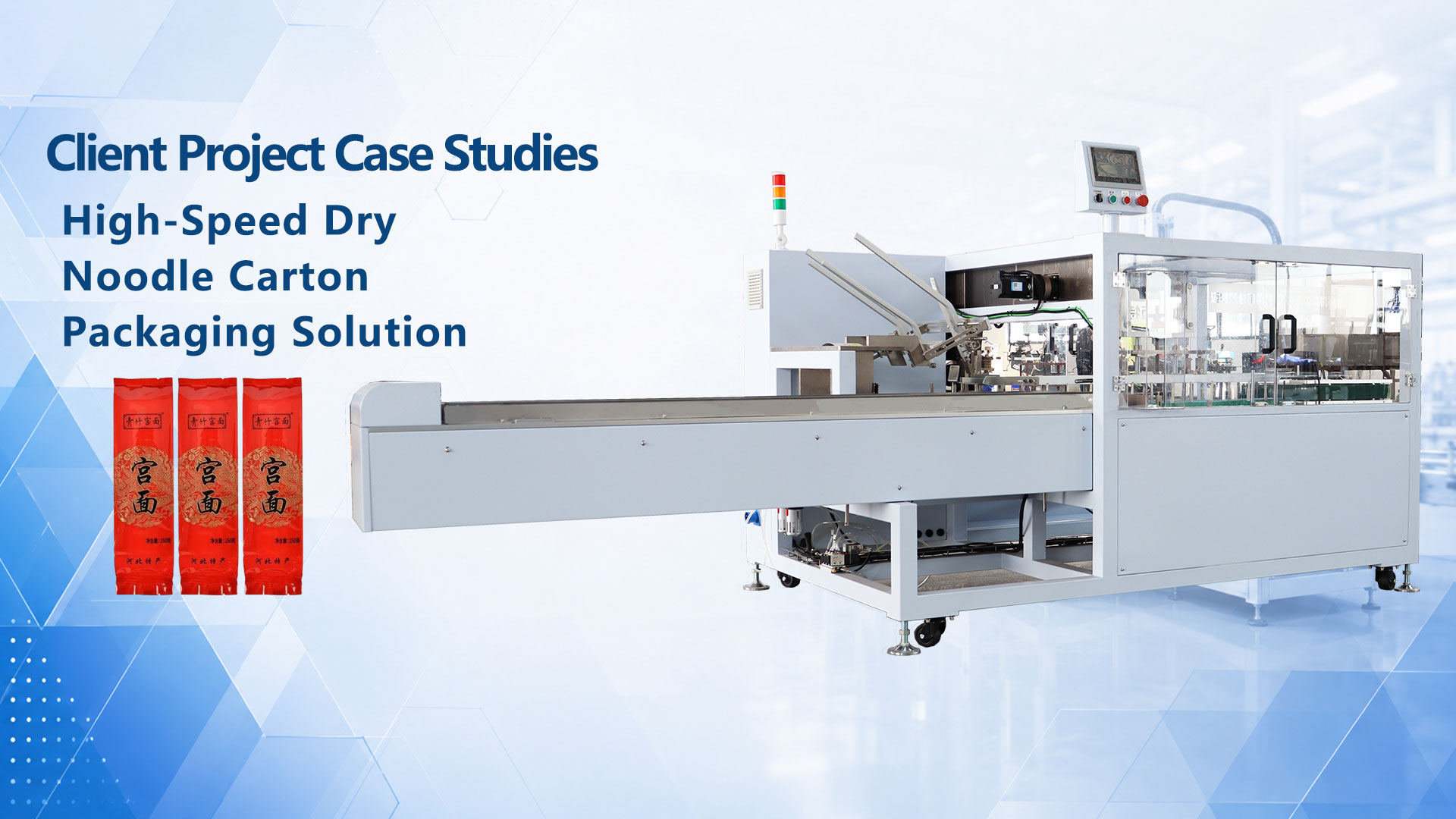 High-Speed Dry Noodle Carton Packaging Solution